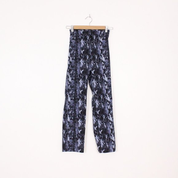 *Dynamite Blue Snake Skin Legging Pant - Picture 2 of 5